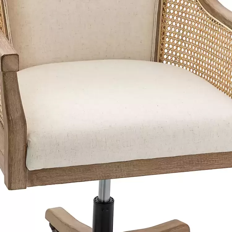 ivory_rattan_swivel_office_chair_7.webp Rattan Swivel Office Chair>Kirklands Home Cheap