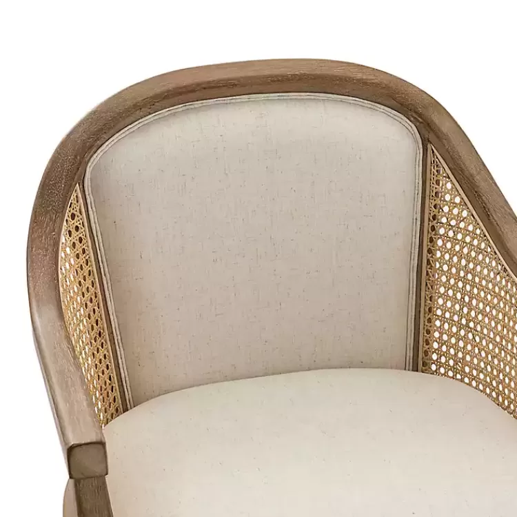 ivory_rattan_swivel_office_chair_8.webp Rattan Swivel Office Chair>Kirklands Home Cheap