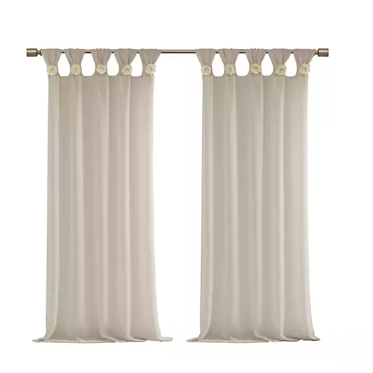 Rosette Tab Top Curtain Panel, 95 in.>Kirklands Home New