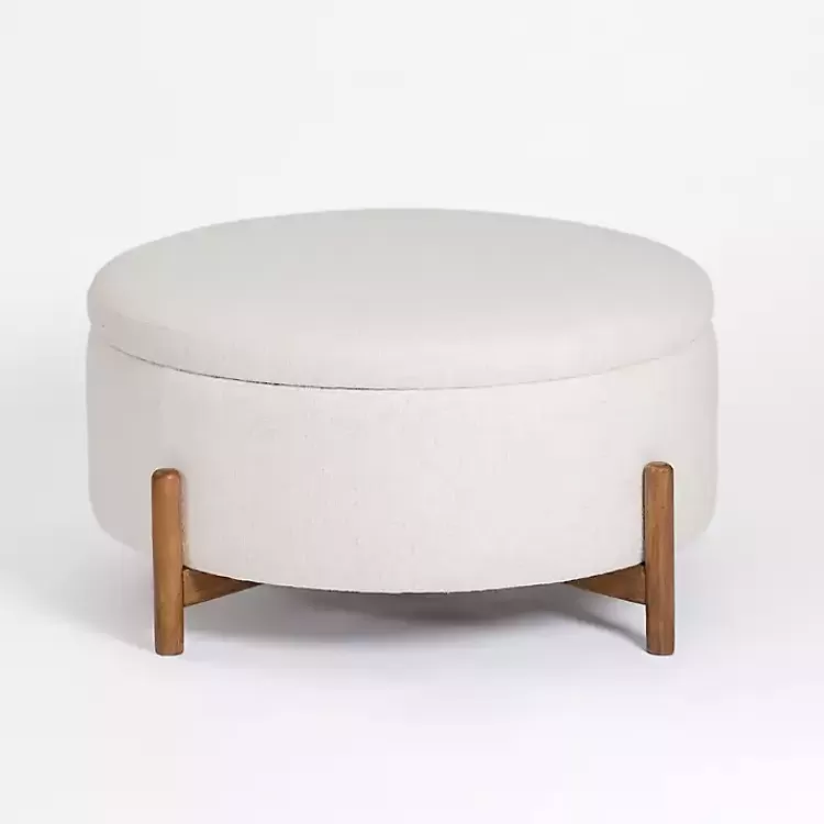 Round Storage Coffee Table Ottoman>Kirklands Home Sale