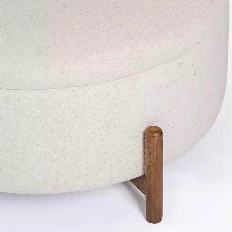 Round Storage Coffee Table Ottoman>Kirklands Home Sale