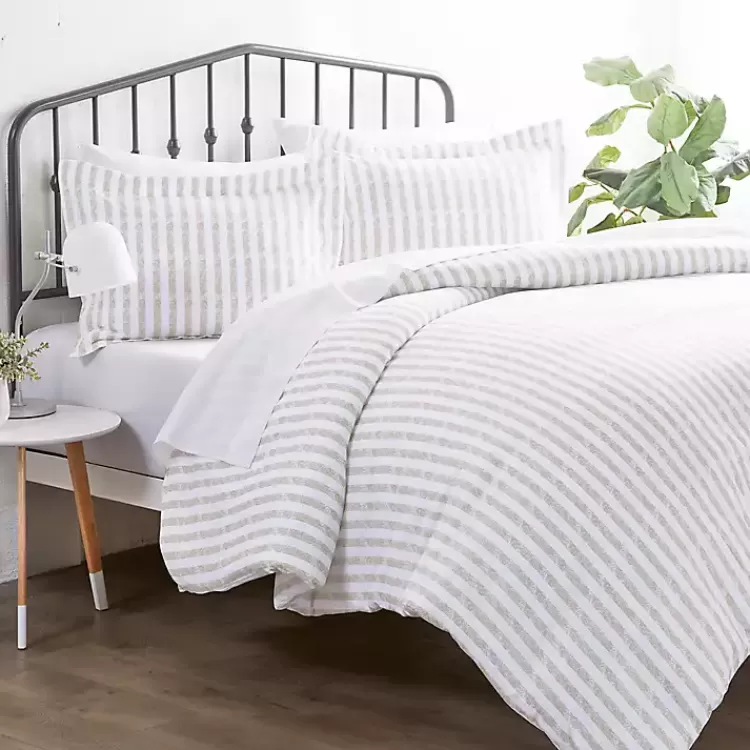 Rugged Stripes Puffed 3-pc. King Duvet Set>Kirklands Home Cheap