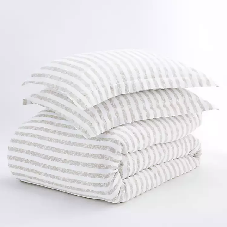 ivory_rugged_stripes_puffed_pc_queen_duvet_set_3.webp Rugged Stripes Puffed 3-pc. Queen Duvet Set>Kirklands Home Outlet