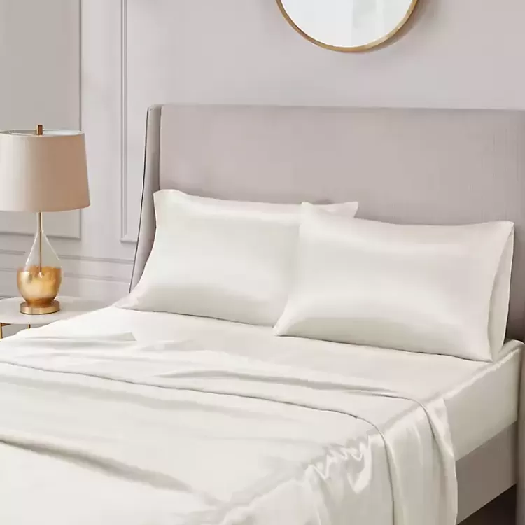 ivory_satin_standard_pc_pillow_case_set_2.webp Satin Standard 2-pc. Pillow Case Set>Kirklands Home Best