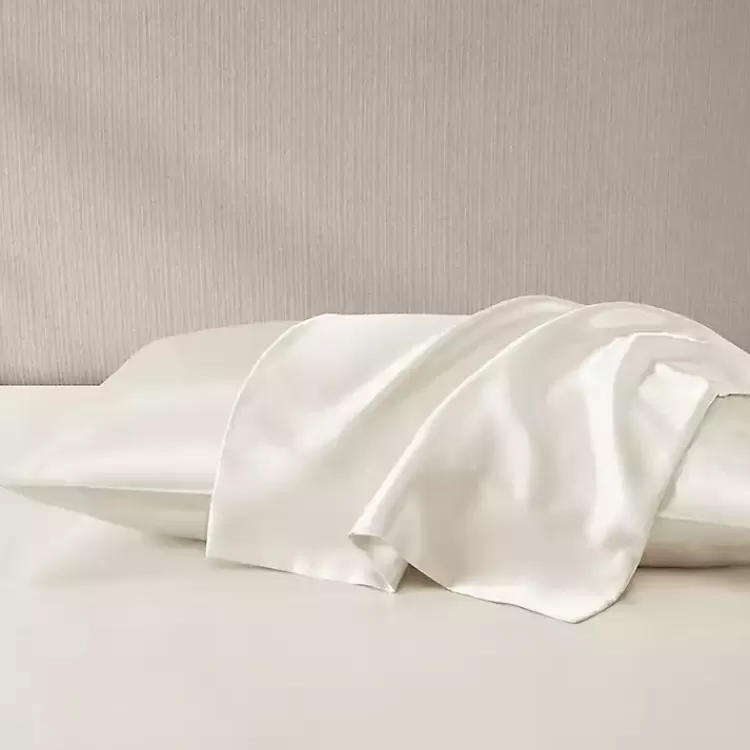 ivory_satin_standard_pc_pillow_case_set_5.webp Satin Standard 2-pc. Pillow Case Set>Kirklands Home Best