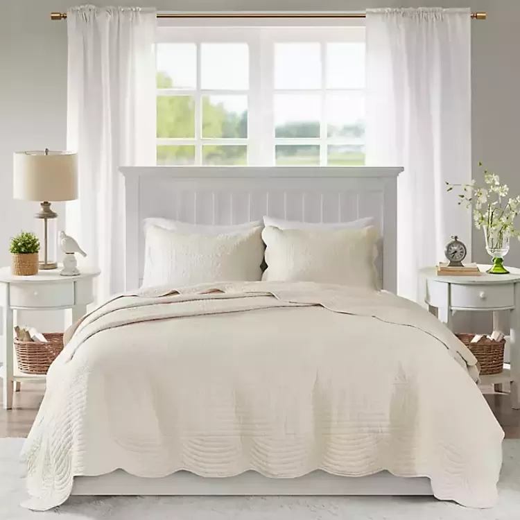 Scalloped Monica 3-pc. King Coverlet Set>Kirklands Home Best