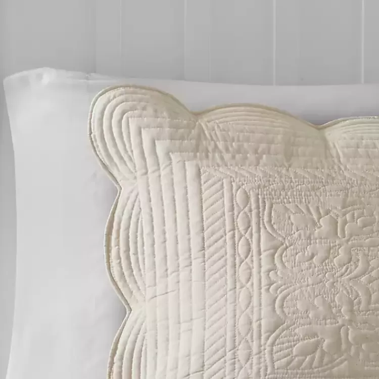 ivory_scalloped_monica_pc_queen_coverlet_set_3.webp Scalloped Monica 3-pc. Queen Coverlet Set>Kirklands Home Hot