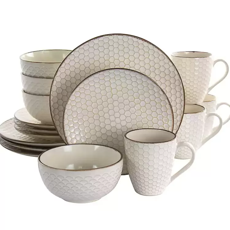 Stoneware Texture 16-pc. Dinnerware Set>Kirklands Home New