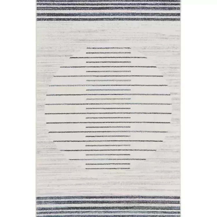Ivory Striated Sphere Washable Area Rug, 4x6>Kirklands Home Cheap