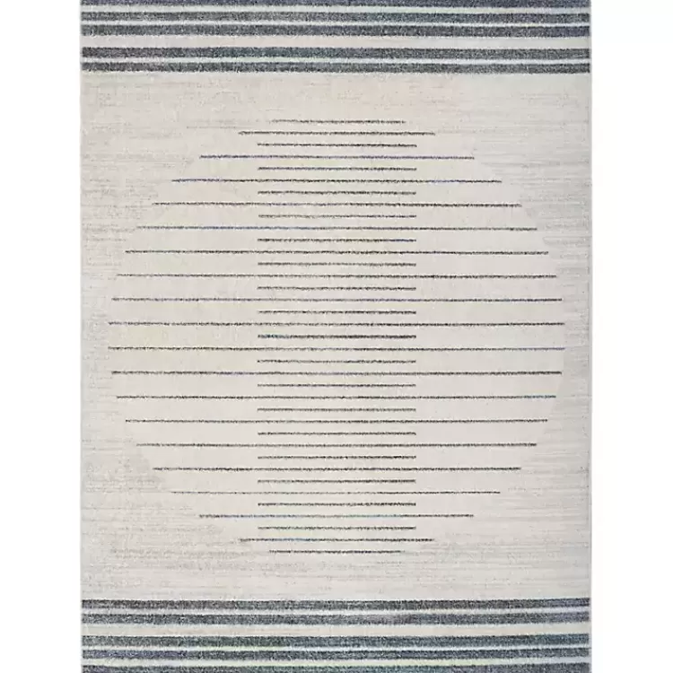 Ivory Striated Sphere Washable Area Rug, 6x9>Kirklands Home Best Sale