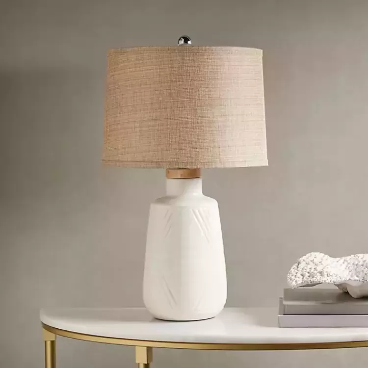 ivory_textured_ceramic_boho_table_lamp_2.webp Ivory Textured Ceramic Boho Table Lamp>Kirklands Home Clearance