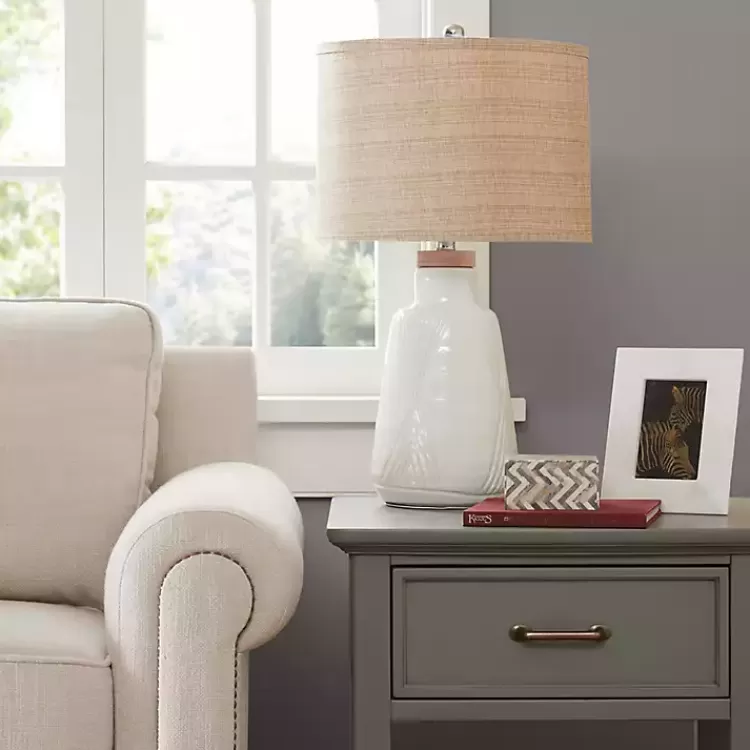 ivory_textured_ceramic_boho_table_lamp_3.webp Ivory Textured Ceramic Boho Table Lamp>Kirklands Home Clearance
