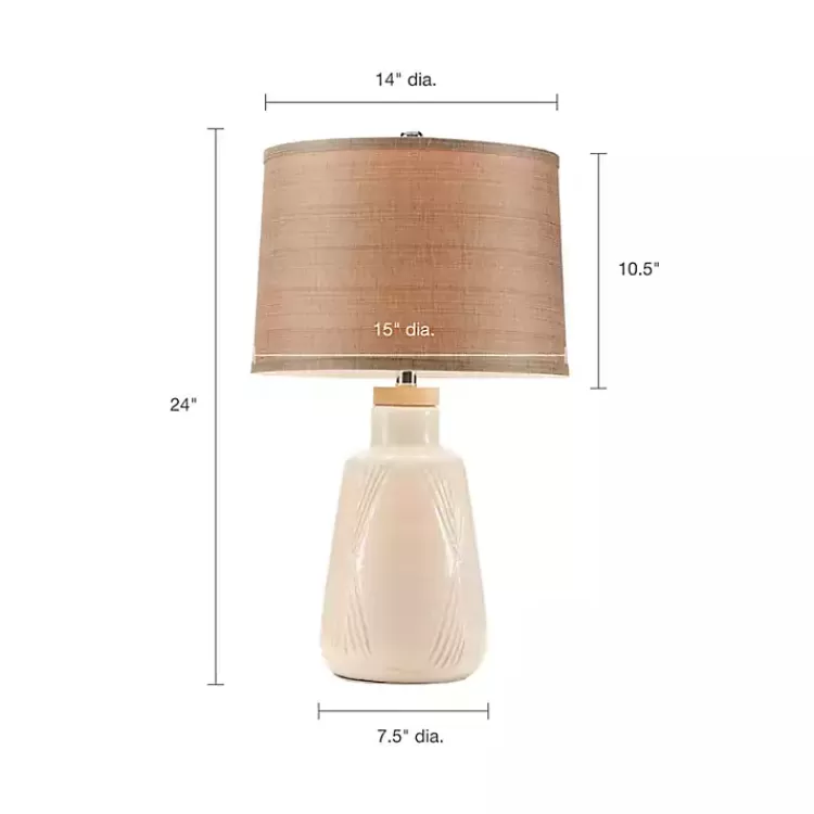 ivory_textured_ceramic_boho_table_lamp_6.webp Ivory Textured Ceramic Boho Table Lamp>Kirklands Home Clearance