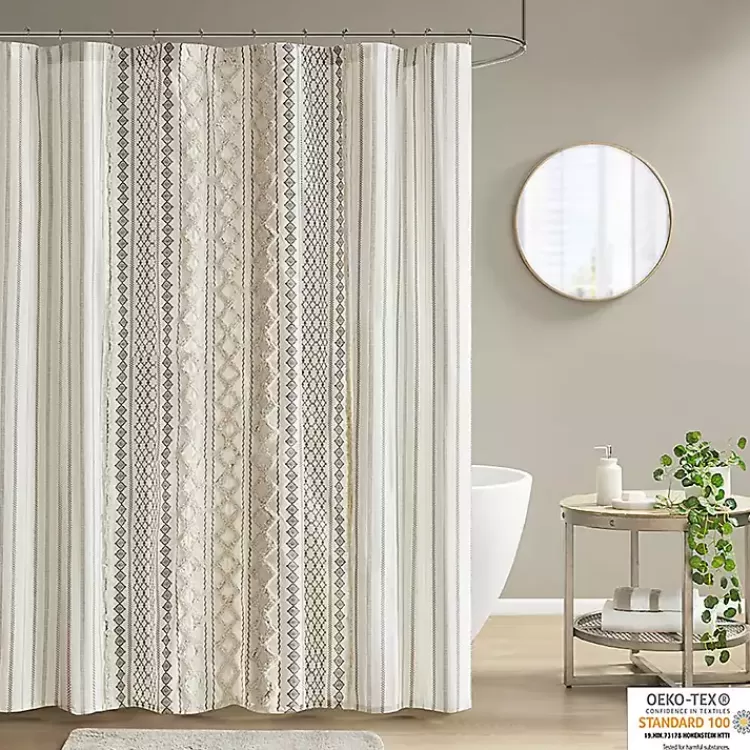 Textured Chenille Shower Curtain>Kirklands Home Cheap
