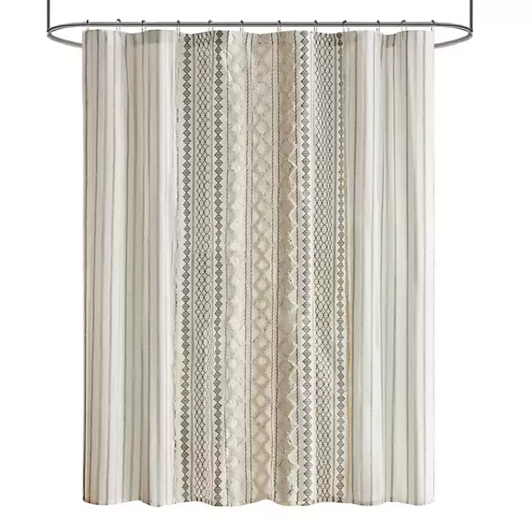 Textured Chenille Shower Curtain>Kirklands Home Cheap