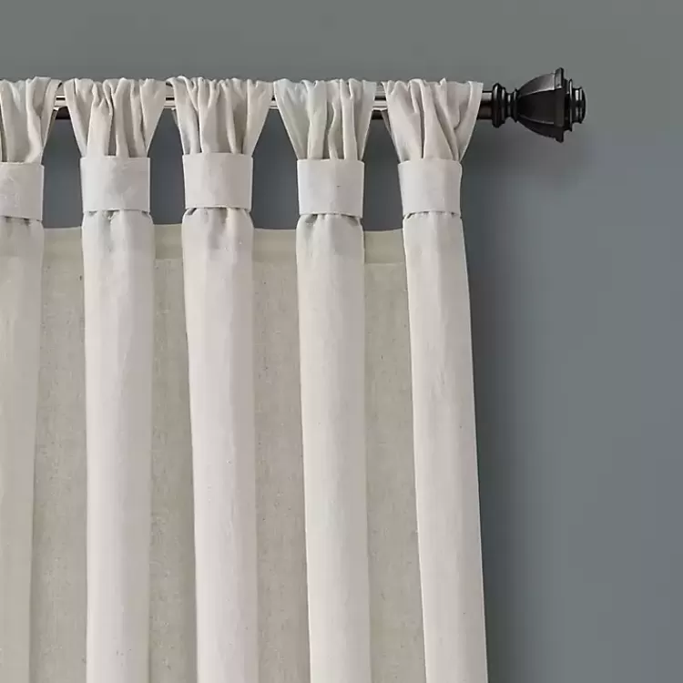 Top Knotted Burlap Curtain Panel Set, 95 in.>Kirklands Home Shop