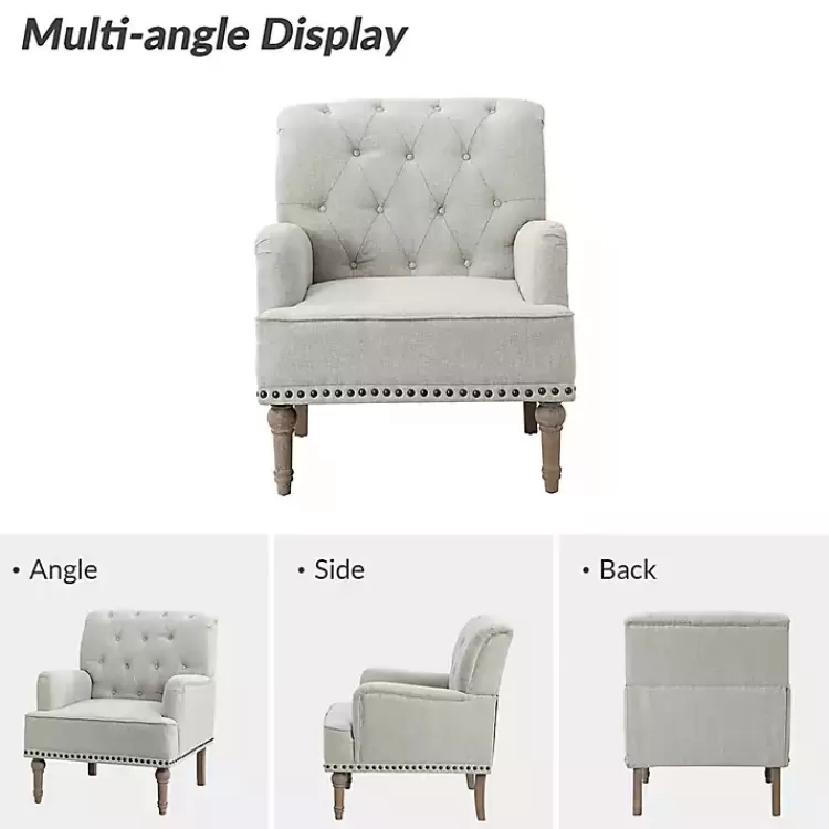 ivory_tufted_britt_accent_chair_3.webp Tufted Britt Accent Chair>Kirklands Home Flash Sale