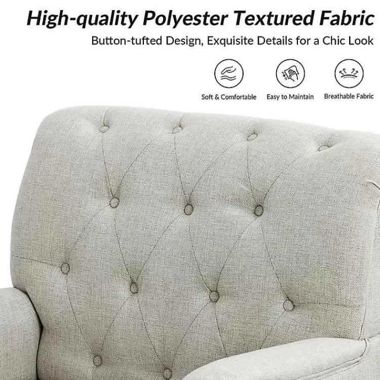 ivory_tufted_britt_accent_chair_5.webp Tufted Britt Accent Chair>Kirklands Home Flash Sale