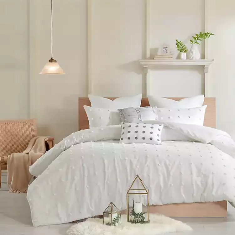Tufted Cotton 7-pc. Full/Queen Duvet Set>Kirklands Home Fashion