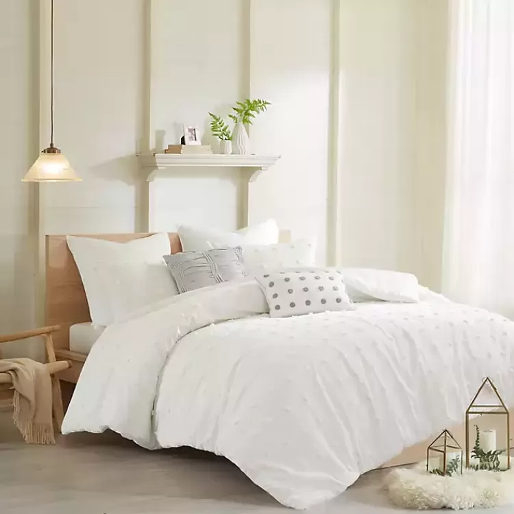 Tufted Cotton 7-pc. Full/Queen Duvet Set>Kirklands Home Fashion