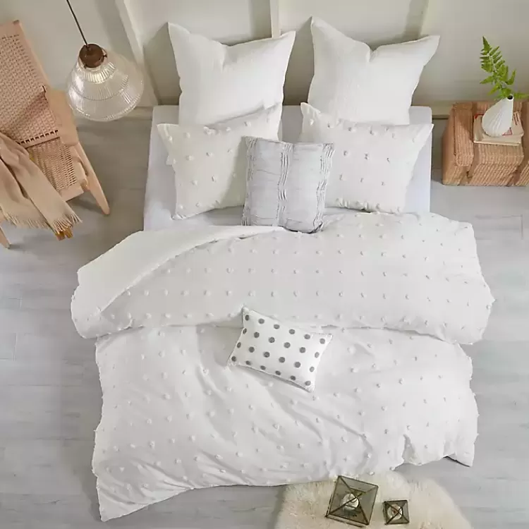 ivory_tufted_cotton_pc_fullqueen_duvet_set_2.webp Tufted Cotton 7-pc. Full/Queen Duvet Set>Kirklands Home Fashion