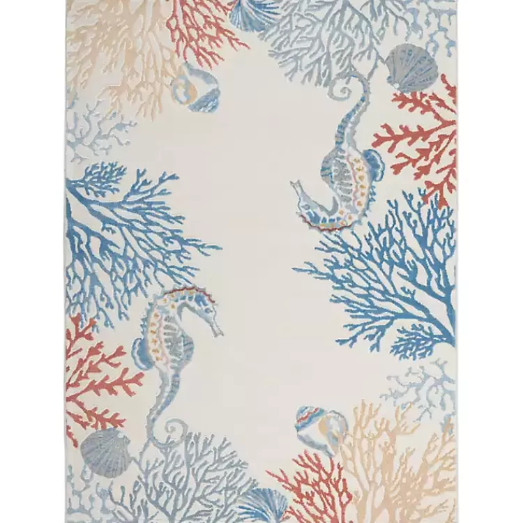 Ivory Underwater Paradise Area Rug, 5x7>Kirklands Home Discount