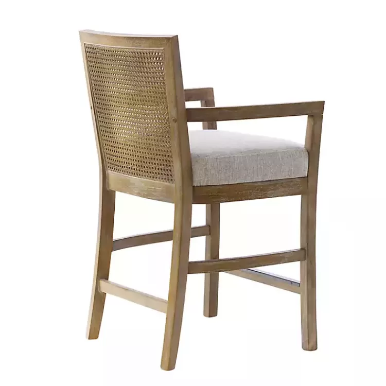 ivory_upholstered_cane_backrest_counter_stool_5.webp Upholstered Cane Backrest Counter Stool>Kirklands Home Online