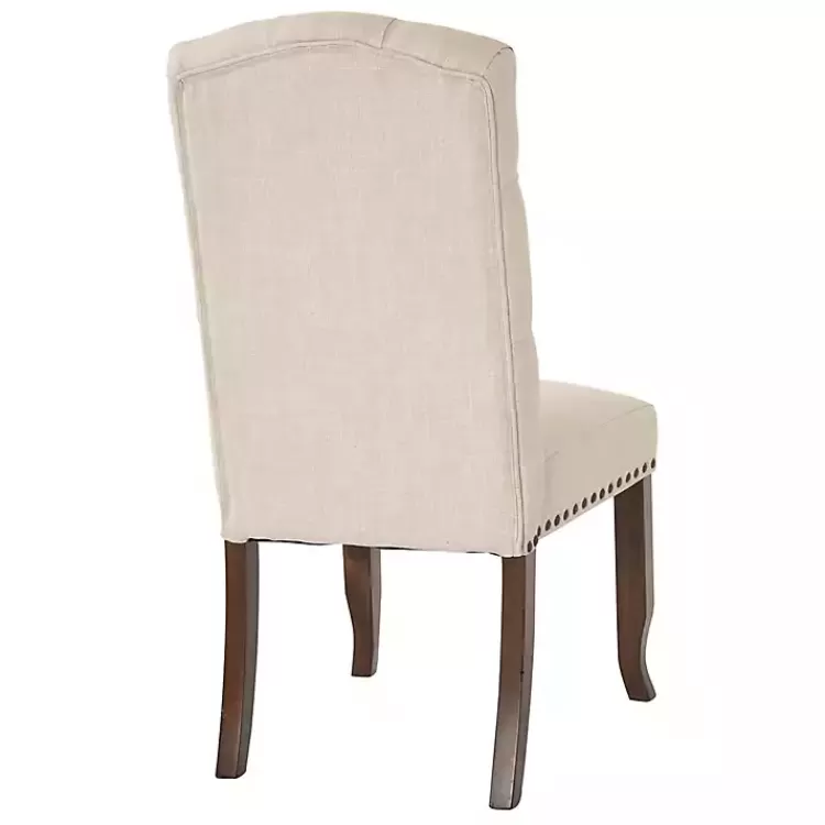 ivory_upholstered_nailhead_trim_dining_chair_3.webp Upholstered Nailhead Trim Dining Chair>Kirklands Home Best