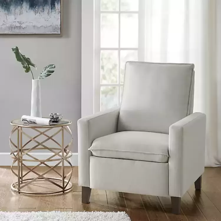 Upholstered Push-Back Recliner>Kirklands Home Clearance