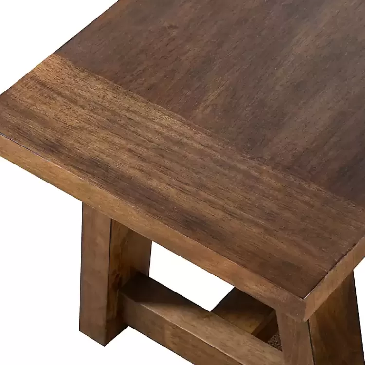ivory_upholstered_rustic_wood_katie_dining_bench_5.webp Upholstered Rustic Wood Katie Dining Bench>Kirklands Home Hot