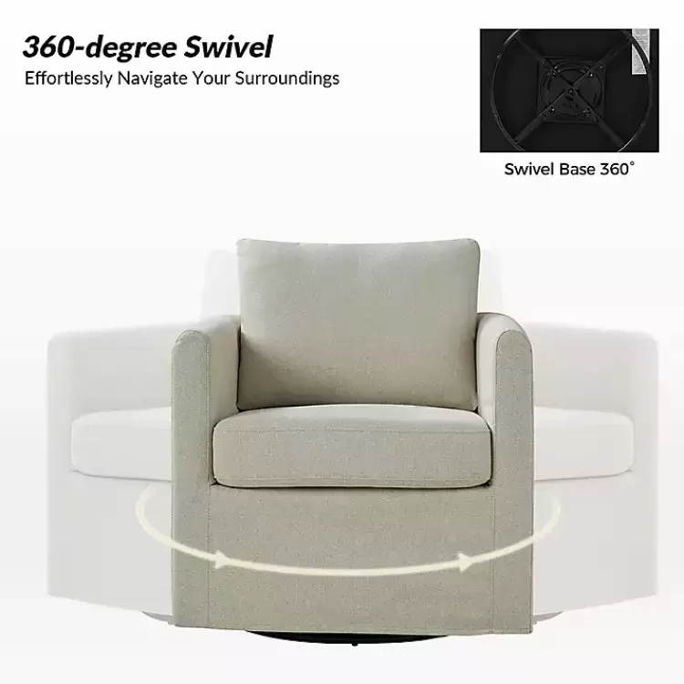 ivory_upholstered_vasser_slipcover_swivel_chair_2.webp Upholstered Vasser Slipcover Swivel Chair>Kirklands Home Clearance