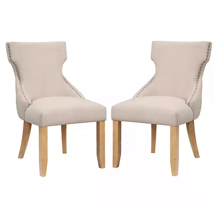Upholstered Wingback Dining Chairs, Set of 2>Kirklands Home Store