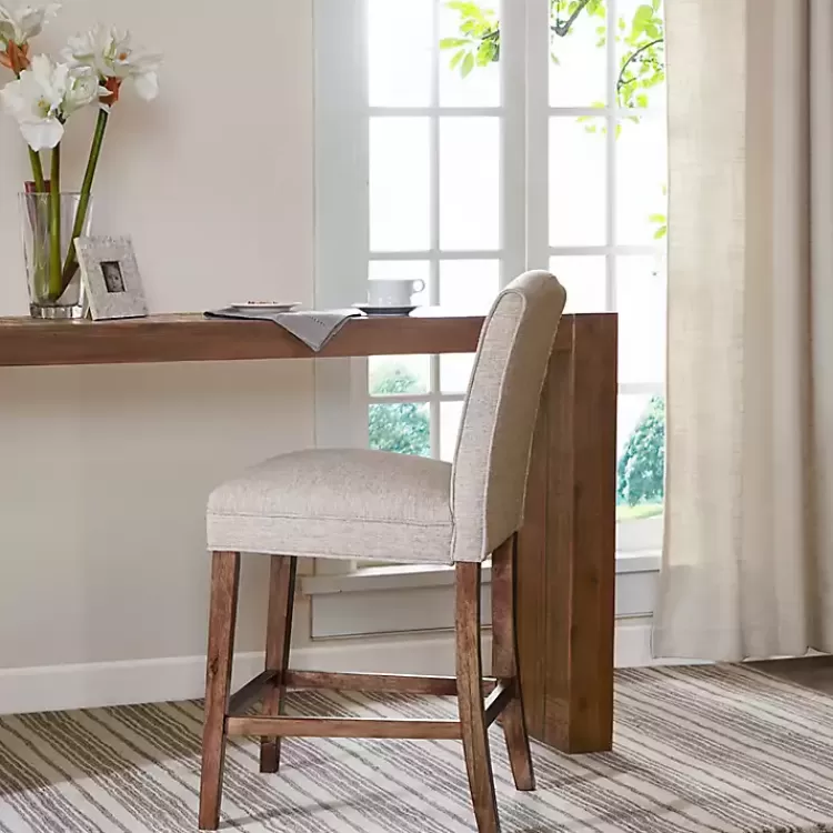 Upholstered Wood Counter Stool>Kirklands Home Cheap
