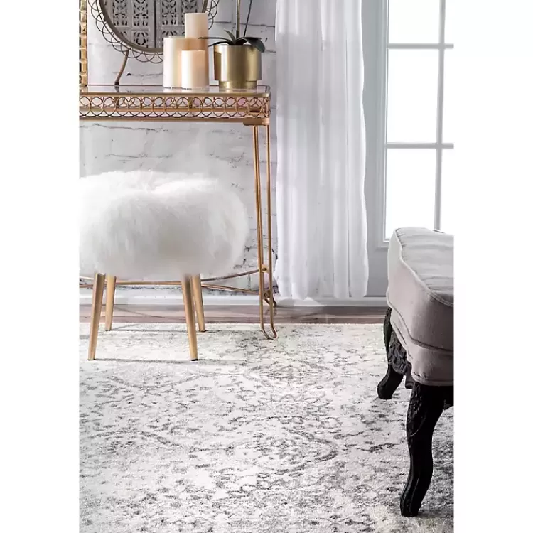Ivory Vintage Odell Square Area Rug, 8 ft.>Kirklands Home Store