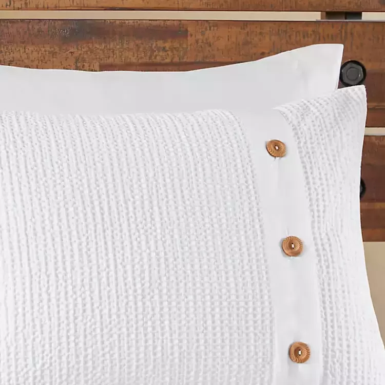 ivory_waffle_weave_pc_fullqueen_comforter_set_2.webp Waffle Weave 3-pc. Full/Queen Comforter Set>Kirklands Home Cheap