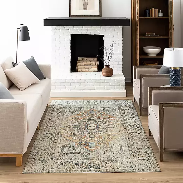 ivory_wilcox_medallion_area_rug_x_2.webp Wilcox Medallion Area Rug, 6x9>Kirklands Home Fashion