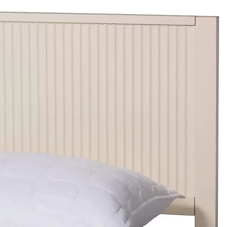 ivory_wood_fluted_headboard_primrose_queen_bed_3.webp Wood Fluted Headboard Primrose Queen Bed>Kirklands Home Cheap