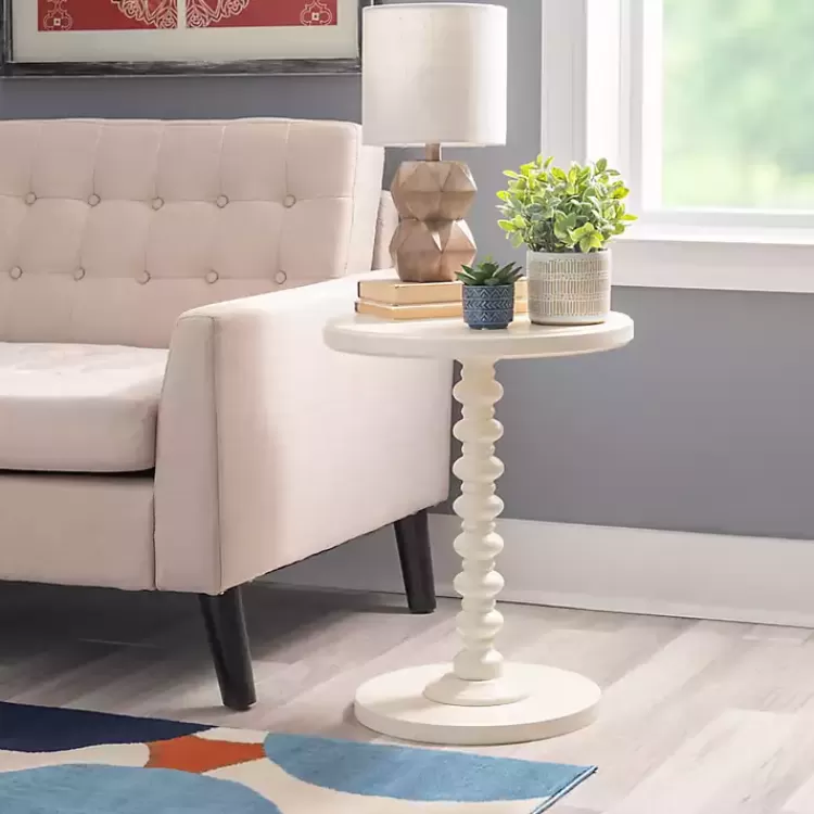Wood Spindle Side Table>Kirklands Home Shop
