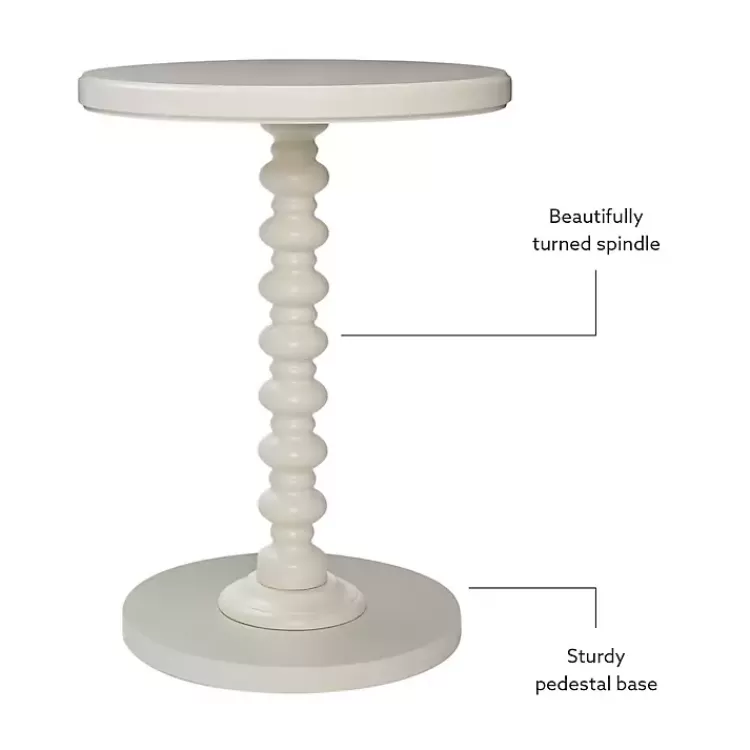 ivory_wood_spindle_side_table_6.webp Wood Spindle Side Table>Kirklands Home Shop