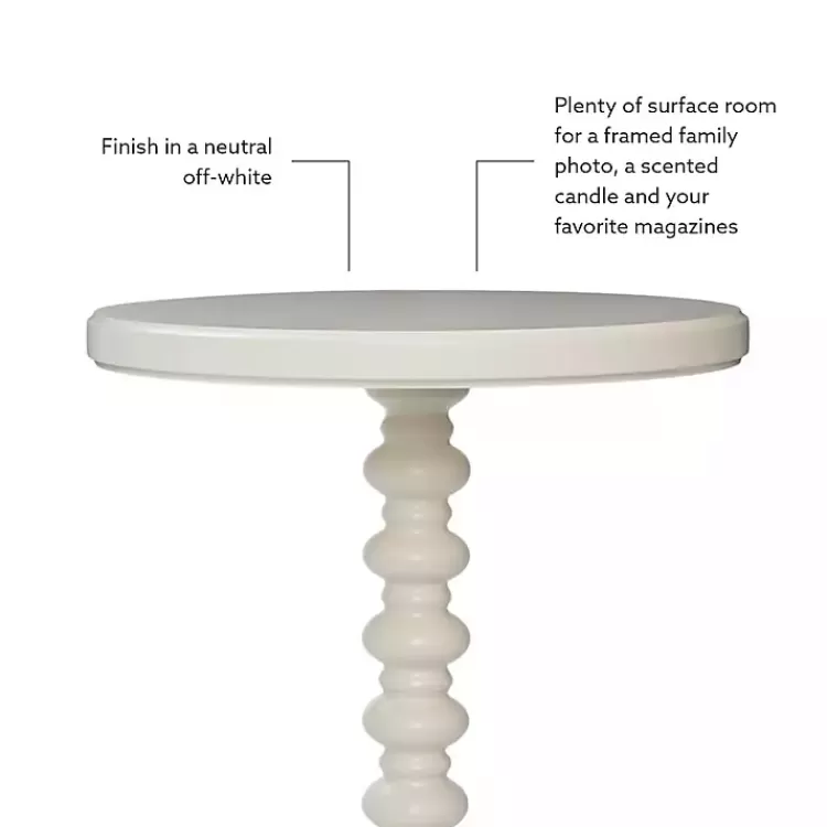 ivory_wood_spindle_side_table_7.webp Wood Spindle Side Table>Kirklands Home Shop