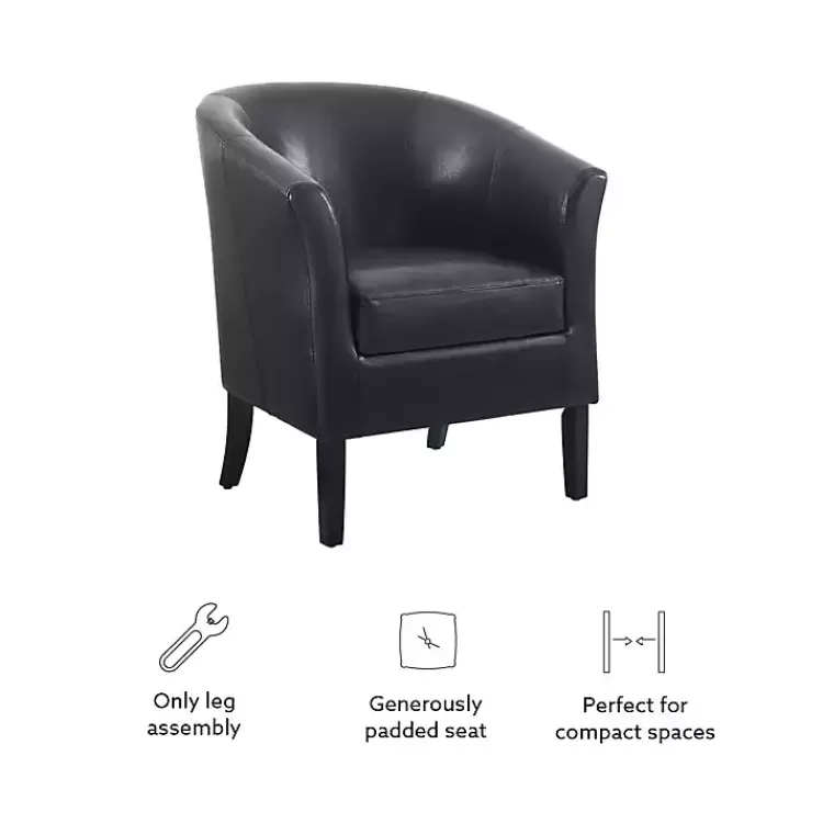 jack_barrel_back_black_club_chair_7.webp Jack Barrel Back Club Chair>Kirklands Home Best Sale