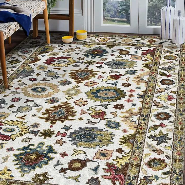 Jackson Ivory Hand-Tufted Area Rug, 5x7>Kirklands Home Fashion