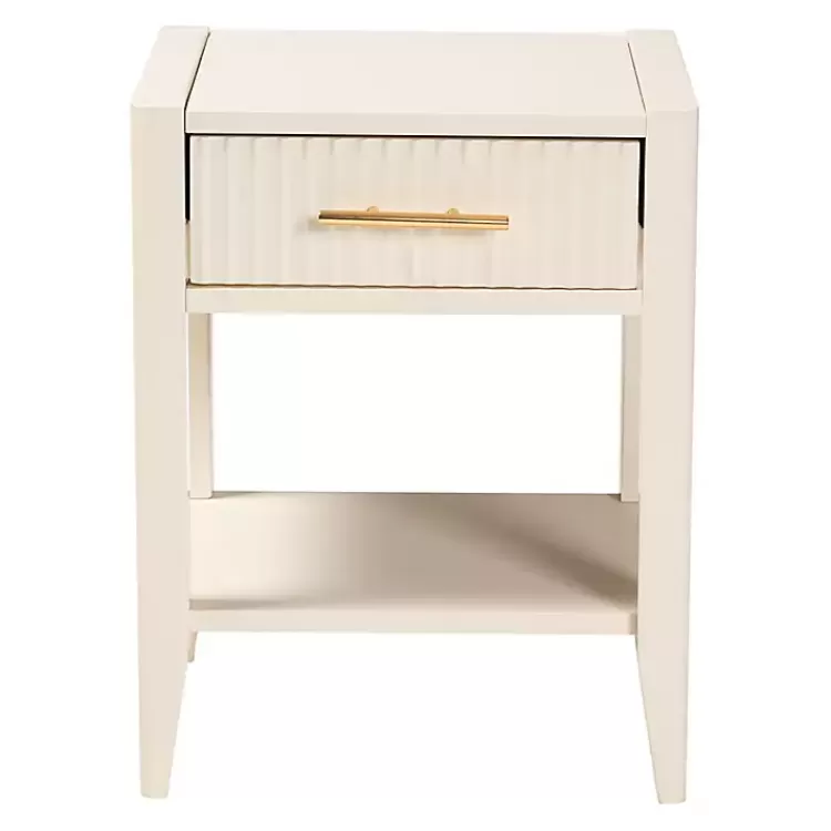 james_midcentury_ivory_drawer_nightstand_2.webp James Mid-Century 1-Drawer Nightstand>Kirklands Home Store
