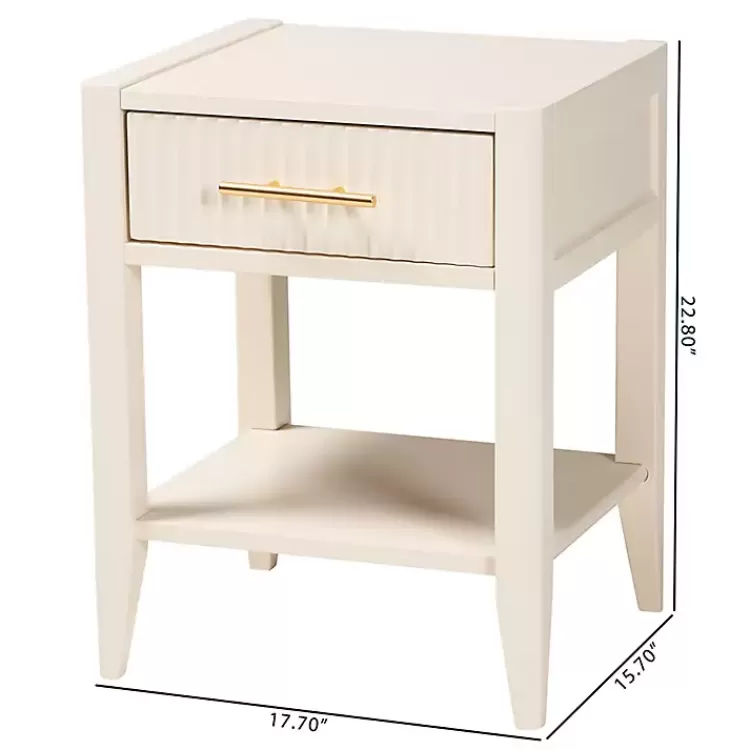 james_midcentury_ivory_drawer_nightstand_9.webp James Mid-Century 1-Drawer Nightstand>Kirklands Home Store