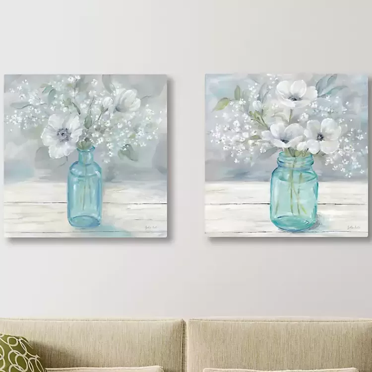 Jar Bouquet Giclee Canvas Art Prints, Set of 2>Kirklands Home Hot