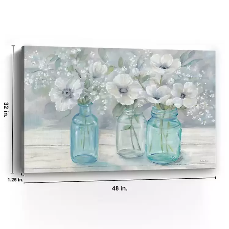 Jar Bouquet Landscape Giclee Canvas Art Print>Kirklands Home Store