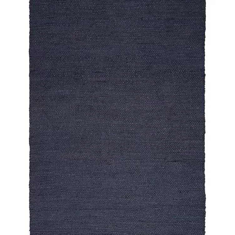 Jaxon Navy Natural Jute Area Rug, 5x7>Kirklands Home Outlet