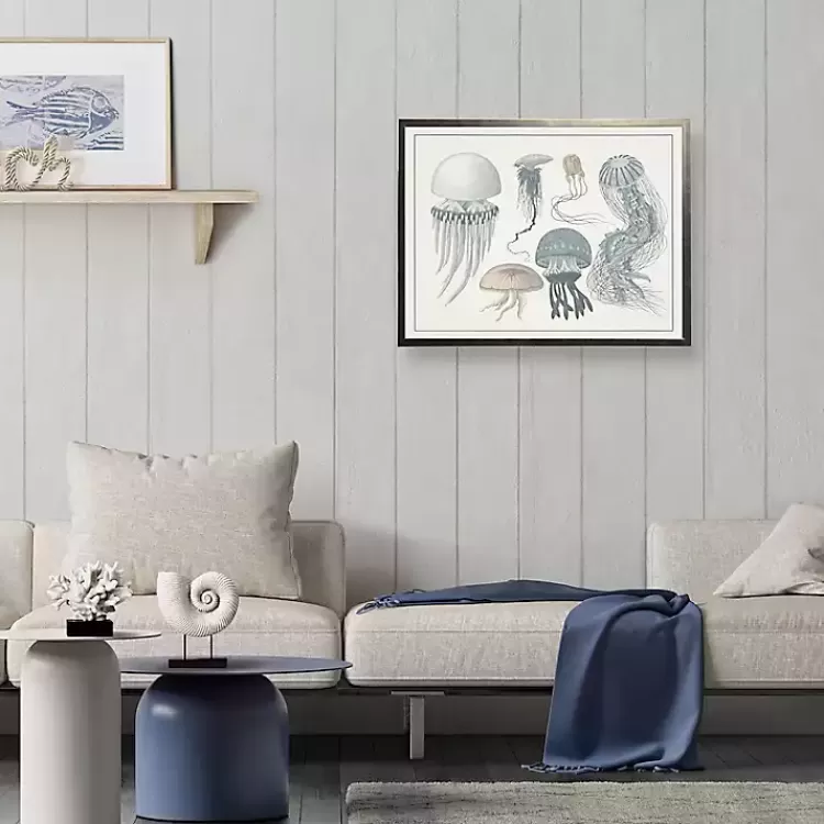 Jellyfish Collage Bronze Framed Art Print>Kirklands Home Cheap