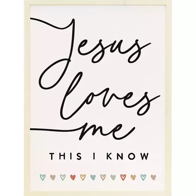 Jesus Loves Me Wood Wall Plaque>Kirklands Home Fashion