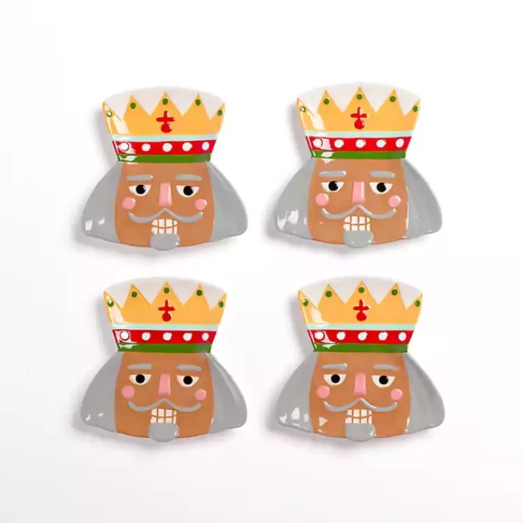 Jolly Nutcracker Shaped Appetizer Plates, Set of 4>Kirklands Home Outlet